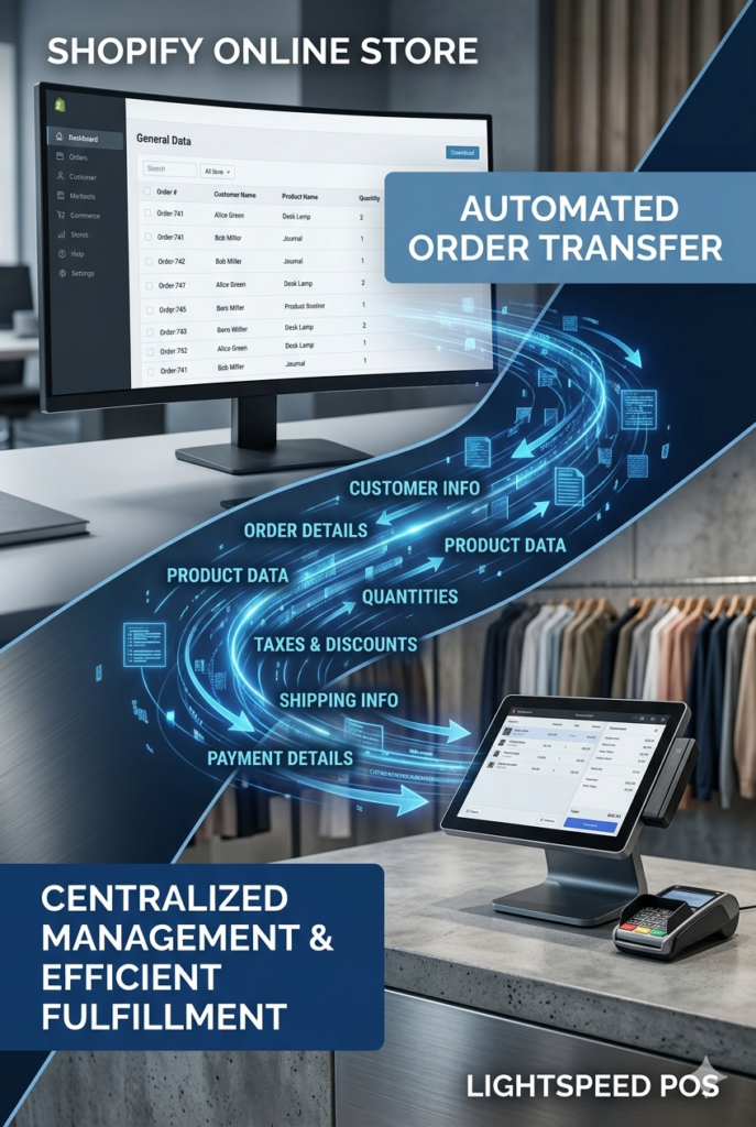 Shopify Order Download into Lightspeed POS Streamlined Order Management